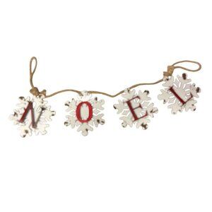 Metal Snowflake Noel Ornament Garland For Home Decor